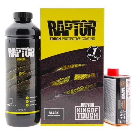 RAPTOR Bedliner and Protective Coating Kit   Black   1 Litre