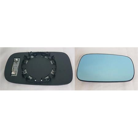 Left / Right Blue Wing Mirror Glass (heated) and Holder for Renault LAGUNA II 2001 2007