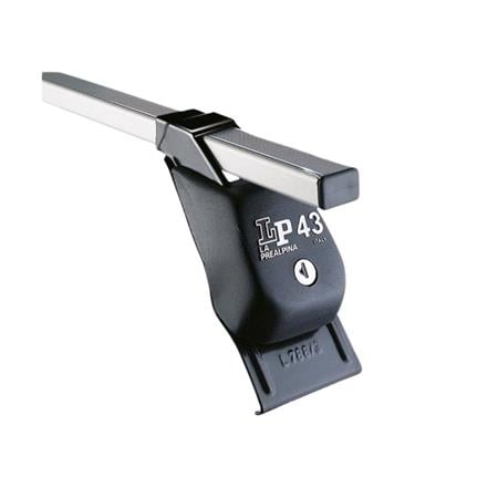 La Prealpina LP49 silver aluminium aero Roof Bars for Peugeot 807 2002 2012 Without T Track