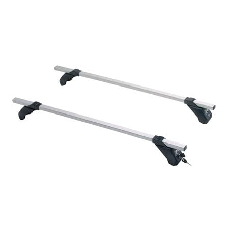 La Prealpina LP49 silver aluminium aero Roof Bars for Peugeot 807 2002 2012 Without T Track