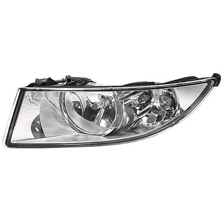 Left Front Fog Lamp (Takes H8 Bulb, With Chrome Bezel) for Skoda ROOMSTER 2010 on