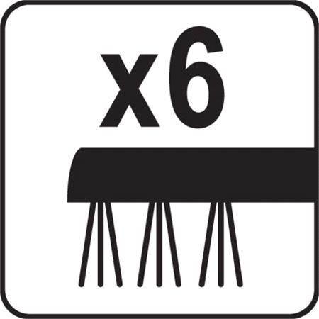SOFT GRIP WIRE BRUSH 6x19 ROWS
