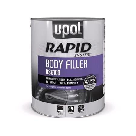 U POL RAPID Body Filler   Grey   1.1 Litre