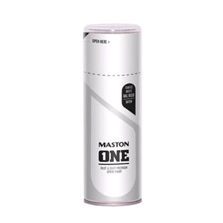 Maston One Satin Traffic White 400ml   1109016S EU 