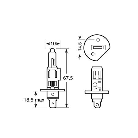 Ring 12V 55W H1 Single Bulb for Audi A8 Saloon 200