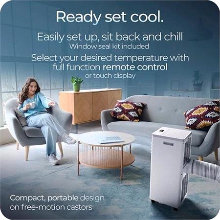 Avalla S 150 4 in 1 Portable Air Conditioner & Dehumidifier for Multi Rooms, 8000BTU