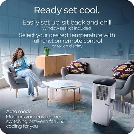 Avalla S 220 4 in 1 Portable Air Conditioner & Dehumidifier for Multi Rooms, 9000BTU