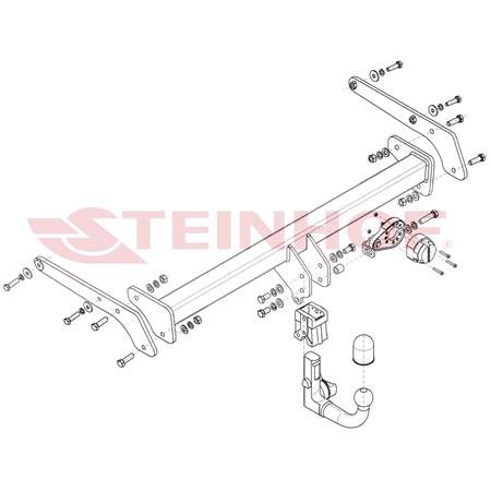 Steinhof Automatic Detachable Towbar (vertical system) for Skoda ENYAQ iV SUV 2020 Onwards