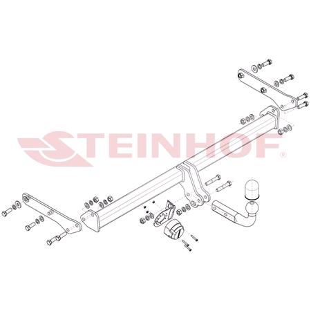 Steinhof Towbar (fixed with 2 bolts) for Skoda FABIA IV 2021 Onwards
