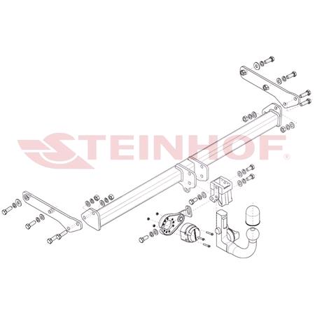 Steinhof Automatic Detachable Towbar (vertical system) for Skoda FABIA IV 2021 Onwards