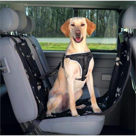 Dividable Dog Car Seat Protector With Side Panels In Plush Fleece