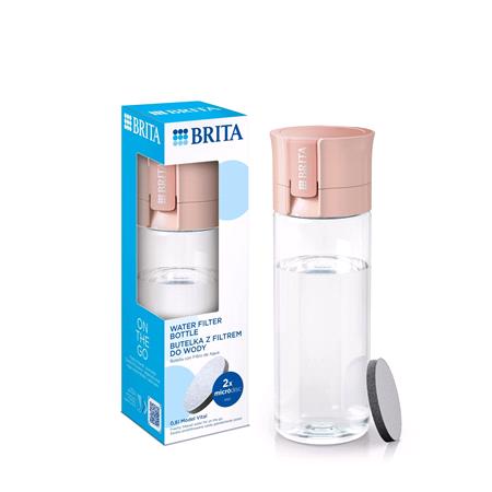 BRITA 600ml Water Filter Bottle   Apricot