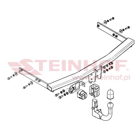 Steinhof Automatic Detachable Towbar (vertical system) for Seat IBIZA V ST, 2010 2017