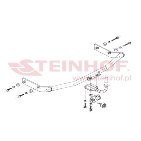 Steinhof Towbar (fixed with 4 bolts) for Skoda OCTAVIA Combi, 1998 2010