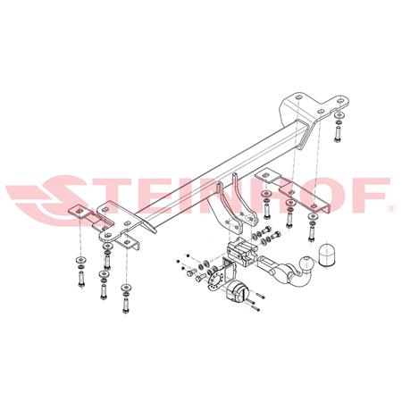 Steinhof Automatic Detachable Towbar (horizontal system) for Suzuki GRAND VITARA, 2010 2014