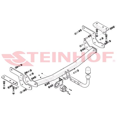 Steinhof Towbar (fixed with 2 bolts) for Ssangyong TIVOLI, 2015 Onwards