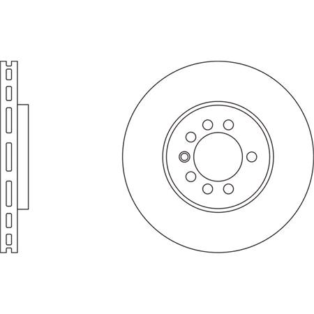 APEC Blue Front Axle Brake Discs (Pair)   Diameter: 280mm   SDK6028