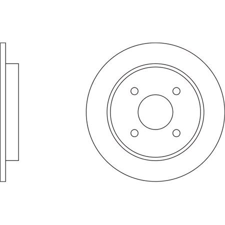 APEC Blue Rear Axle Brake Discs (Pair)   SDK6086