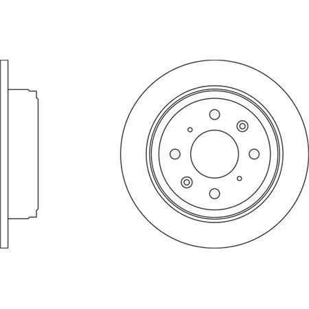 APEC Blue Rear Axle Brake Discs (Pair)   Diameter: 239mm   SDK6129