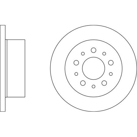 APEC Blue Rear Axle Brake Discs (Pair)   SDK6185