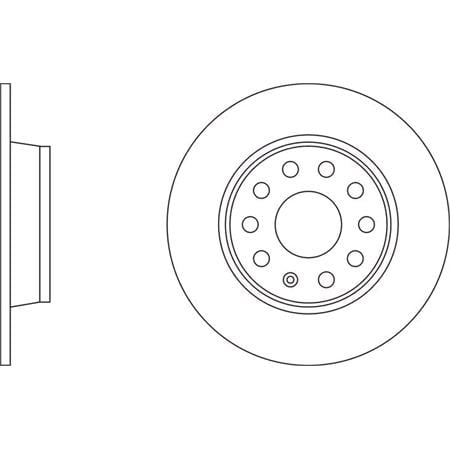 APEC Blue Rear Axle Brake Discs (Pair)   Diameter: 272mm   SDK6275
