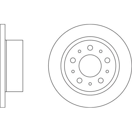 APEC Blue Rear Axle Brake Discs (Pair)   SDK6491