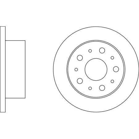 APEC Blue Rear Axle Brake Discs (Pair)   SDK6566