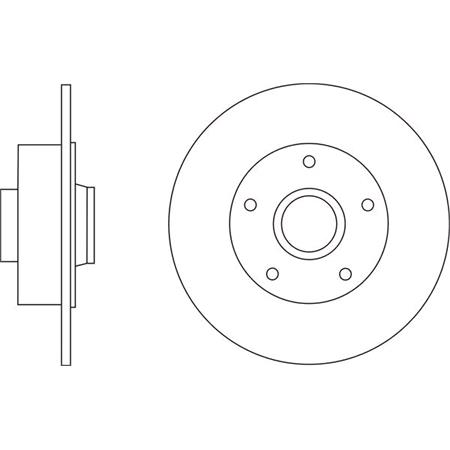 APEC Blue Rear Axle Brake Discs (Pair)   SDK6678