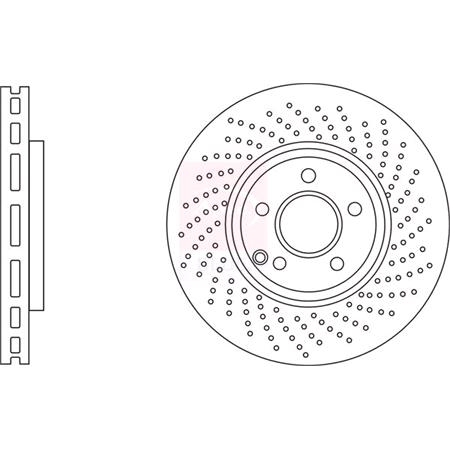 APEC Blue Front Axle Brake Discs (Pair)   SDK7153