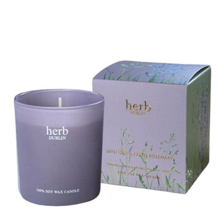 Herb Dublin Lavendar and Rosemary Gift Candle