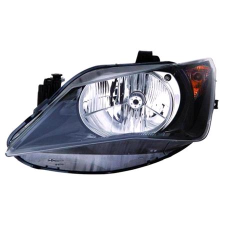 Left Headlamp (Halogen, Takes H4 Bulb, Original Equipment) for Seat IBIZA V 2015 on
