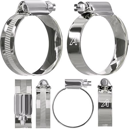 ASH Worm Drive Zinc Plated Hose Clips 70   90mm (10 pack)