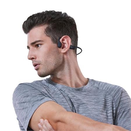 SHOKZ OpenRun Bone Conduction Open Ear Sport Headphones   Grey