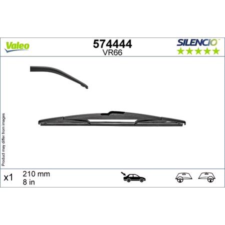 Valeo VR66 Silencio Rear Wiper Blade (210mm) for Citroen C3 AIRCROSS II 2017 to 2024