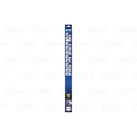 Valeo VF955 Silencio Flat Wiper Blades Front Set (700 / 650mm   Push Button Arm Connection)