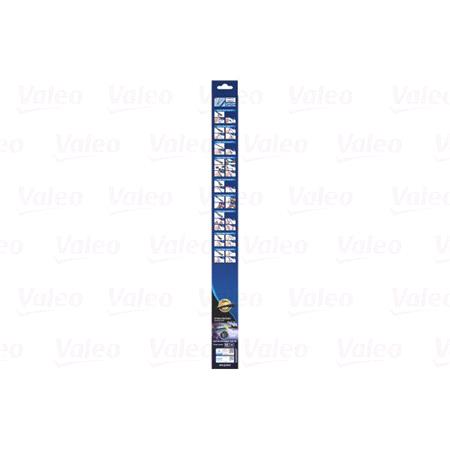 Valeo VF965 Silencio Flat Wiper Blades Front Set (600 / 500mm   Push Button Arm Connection)