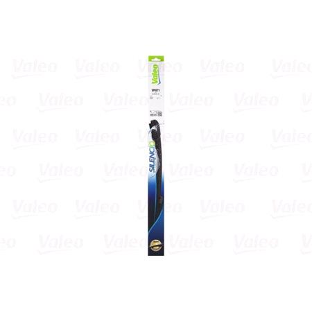 Valeo VF971 Silencio Flat Wiper Blades Front Set (630 / 500mm   Push Button Arm Connection) for Ford Focus IV Saloon 2018 Onwards