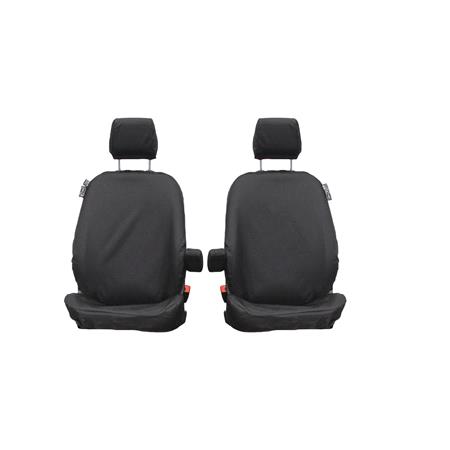 Town & Country Single Driver and Passenger Van Seat Cover Set For Ford Transit Connect 2013 Onwards   Black