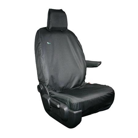 Town & Country Single Driver Van Seat Cover For Citroen Dispatch 2016 Onwards   Black