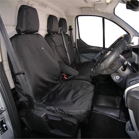 Town & Country Single Driver Van Seat Cover For Ford Transit Custom 2012 Onwards   Black