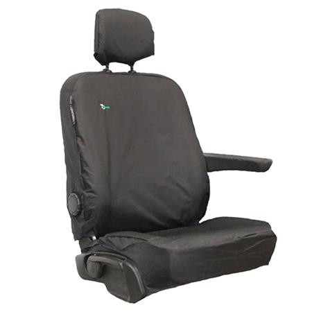 Town & Country Single Driver Van Seat Cover For Nissan NV300 2014 Onwards   Black
