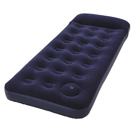 Single Easy Inflate Flocked Air Bed