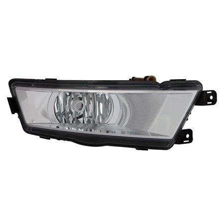Right Front Fog Lamp (Black Bezel, Takes H8 Bulb) for Skoda RAPID Spaceback 2012 on