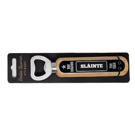 Slainte Bottle Opener With Cap Catcher Magnet