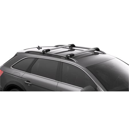 Thule WingBar Edge Roof Bars for Ssangyong RODIUS II MPV, 5 door, 2013 Onwards, With Raised Roof Rails