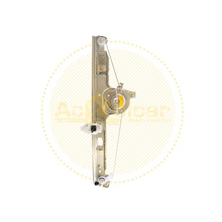 Front Right Electric Window Regulator Mechanism (without motor) for Renault GRAND SCÉNIC, 2004 2009, 4 Door Models, One Touch/AntiPinch Version, holds a motor with 6 or more pins