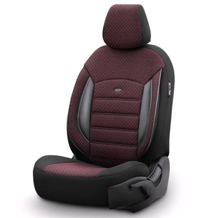Premium Cotton Leather Car Seat Covers SPORT PLUS LINE   Burgandy For Chevrolet TRAX 2012 Onwards