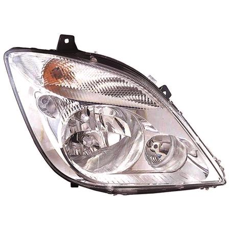 Right Headlamp (With Fog Lamp, Halogen, Takes H7 / H7 / H7 Bulbs, Supplied With Motor, Original Equipment) for Mercedes SPRINTER 3,5 t Bus 2006 2013
