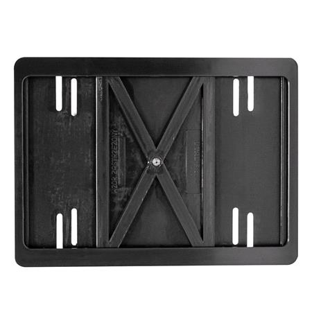 Square Type Number Plate Holder   Black