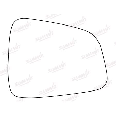 Right Stick On Wing Mirror Glass for Holden Trax SUV, 2013 Onwards
